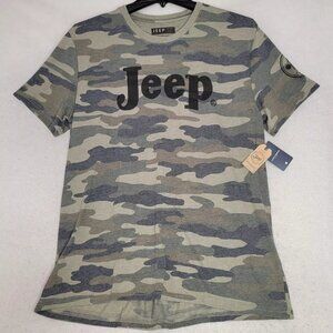 Lucky Brand Jeep Shirt Mens Extra Large XL Green Camo Military Classic Car NWT